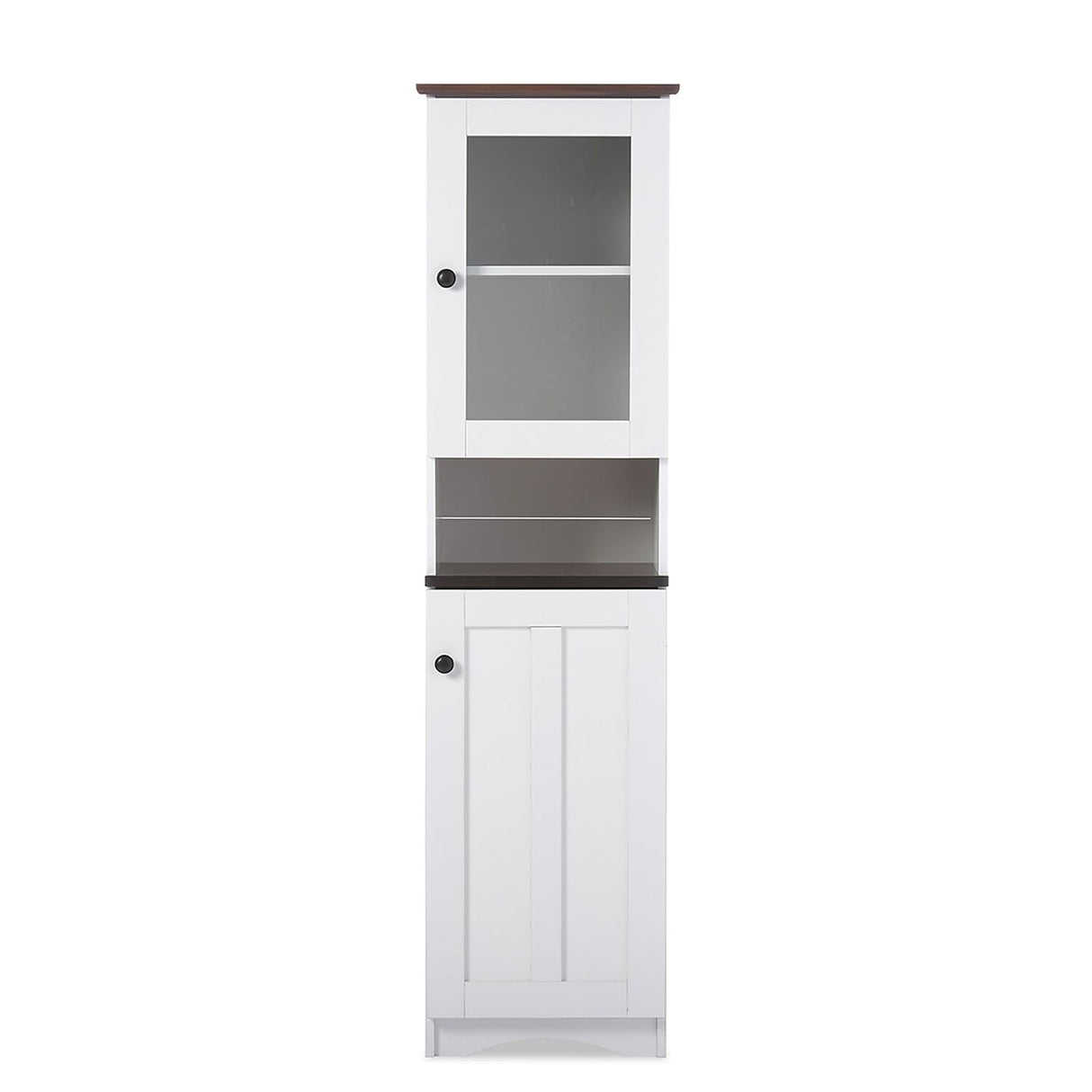 Studio DR 883300-White/Wenge Cabinet, White/Dark Brown