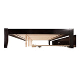 BOWERY HILL Full Platform Panel Bed with Trundle in Espresso