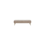 Collection Salome Giotto Shale and Antique Brass Velvet Bench