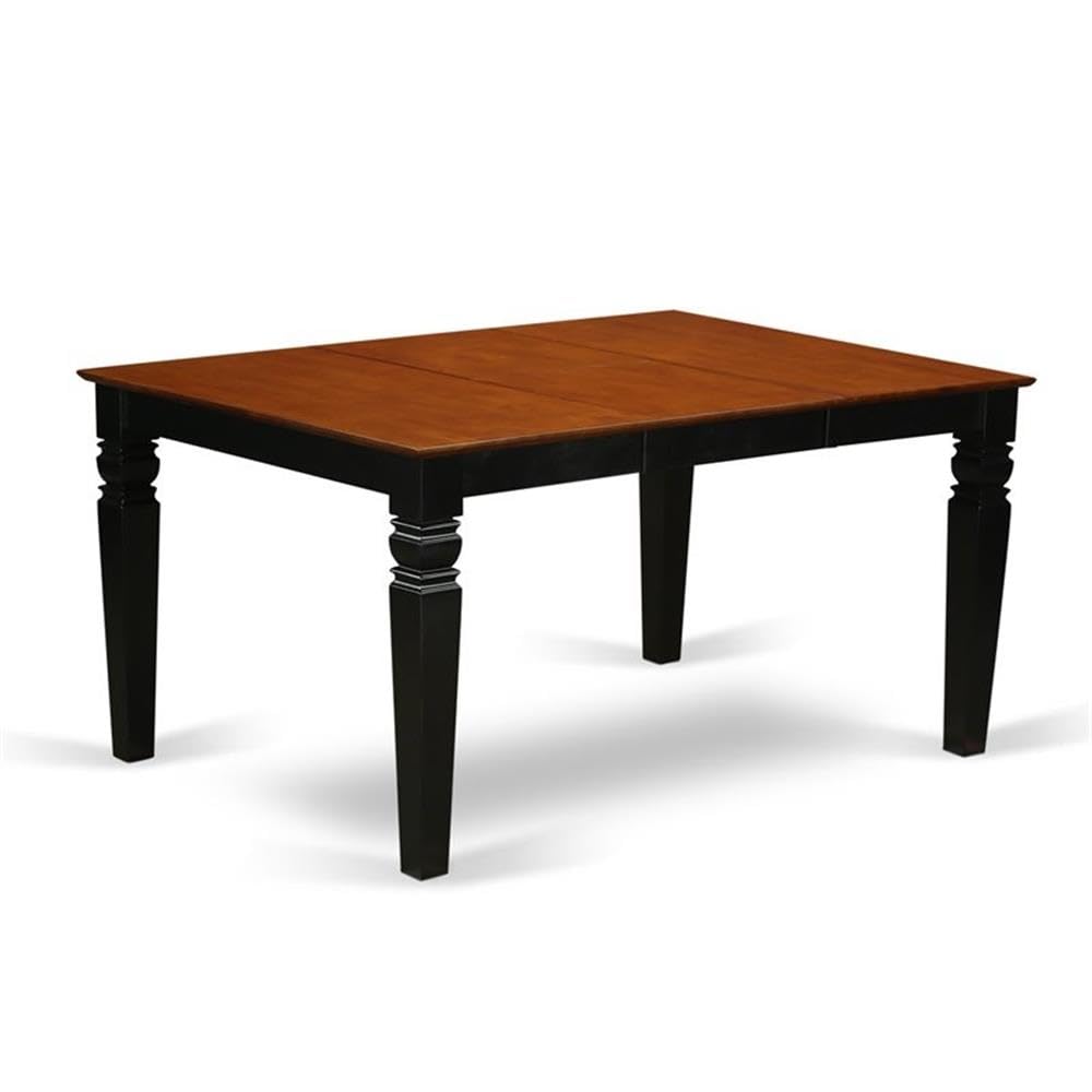 WELG5-BCH-W 5 Piece Dining Set Includes a Rectangle Dining Table with Butterfly Leaf