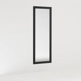 Smart Wall Mirror, 140 x 50 cm, Black, Wall Mirror, Made in Italy