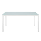 EEI-3576-WHI Raleigh Dining Table, White, 35.5 x 59 x 29