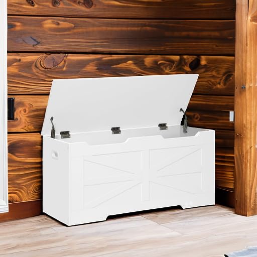 Storage Chest, Storage Trunk, Wooden Storage Bench - 39.4" Lift-Top Storage Organizer