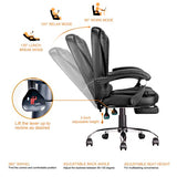 High-Back Office Chair, Adjustable Ergonomic Office Chair, Computer Desk Chair