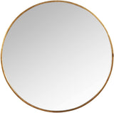 Large Round Gold Framed Wall Mirror 80cm x 80cm