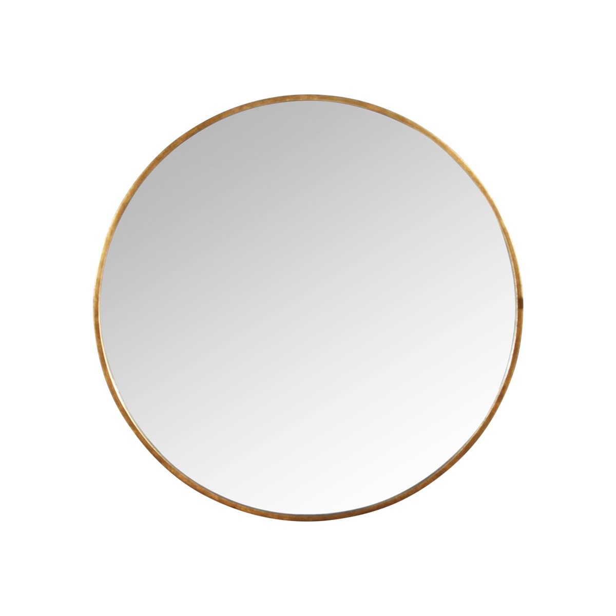 Large Round Gold Framed Wall Mirror 80cm x 80cm