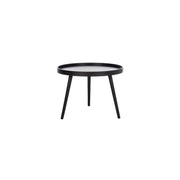 Home Fritz Black Tray Top Round Side Table