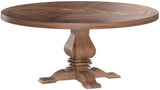 Donny Osmond Home Coaster Furniture Florence Round Pedestal Dining Table Rustic 180200