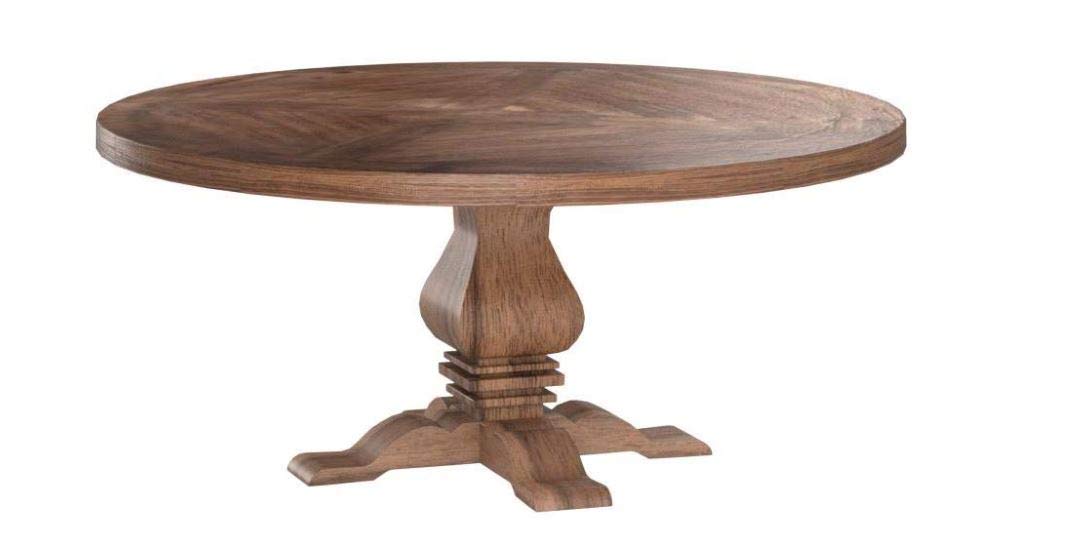 Donny Osmond Home Coaster Furniture Florence Round Pedestal Dining Table Rustic 180200