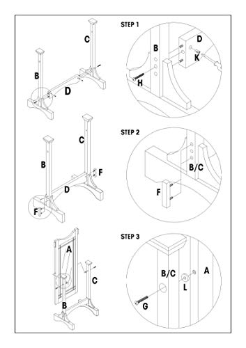 Mission Oak Cheval Mirror with Adjustable Tilt