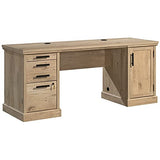 3-Piece Set with Hutch Credenza Desk & Utility Stand Library Base