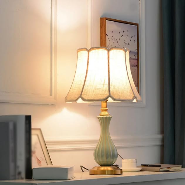 Bedside Lamp European Pastoral Warm Wedding House Villa Ceramic Table Lamp