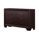 4-Piece Wood Full Bedroom Set in Brown and Dark Cocoa