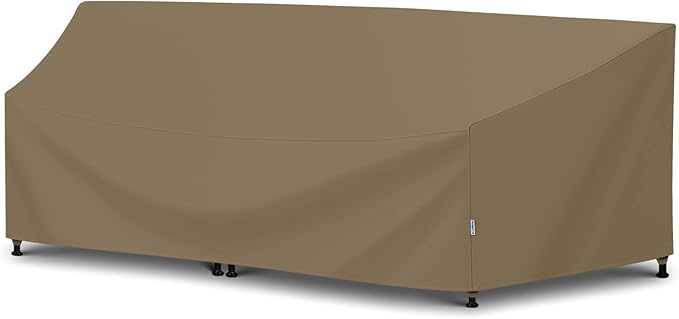 Outdoor Curved Sectional Couch Cover, Heavy Duty Waterproof Patio Sofa Cover