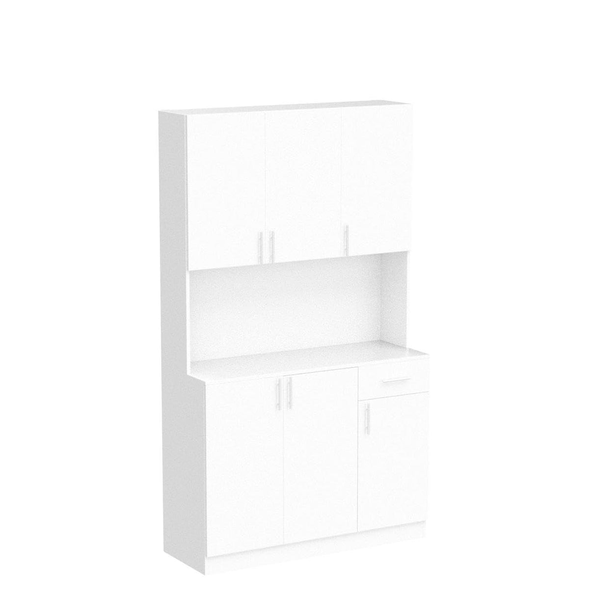 Kitchen Pantry Cabinet, 71” Tall Pantry Storage Cabinet, Large Freestanding Kitchen Hutch Storage Cabinet with 6 Doors and Drawer for Kitchen Dining Room, White