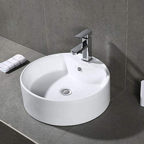 BSK5402A Solea Collection Mira Bathroom Basin Sink, White