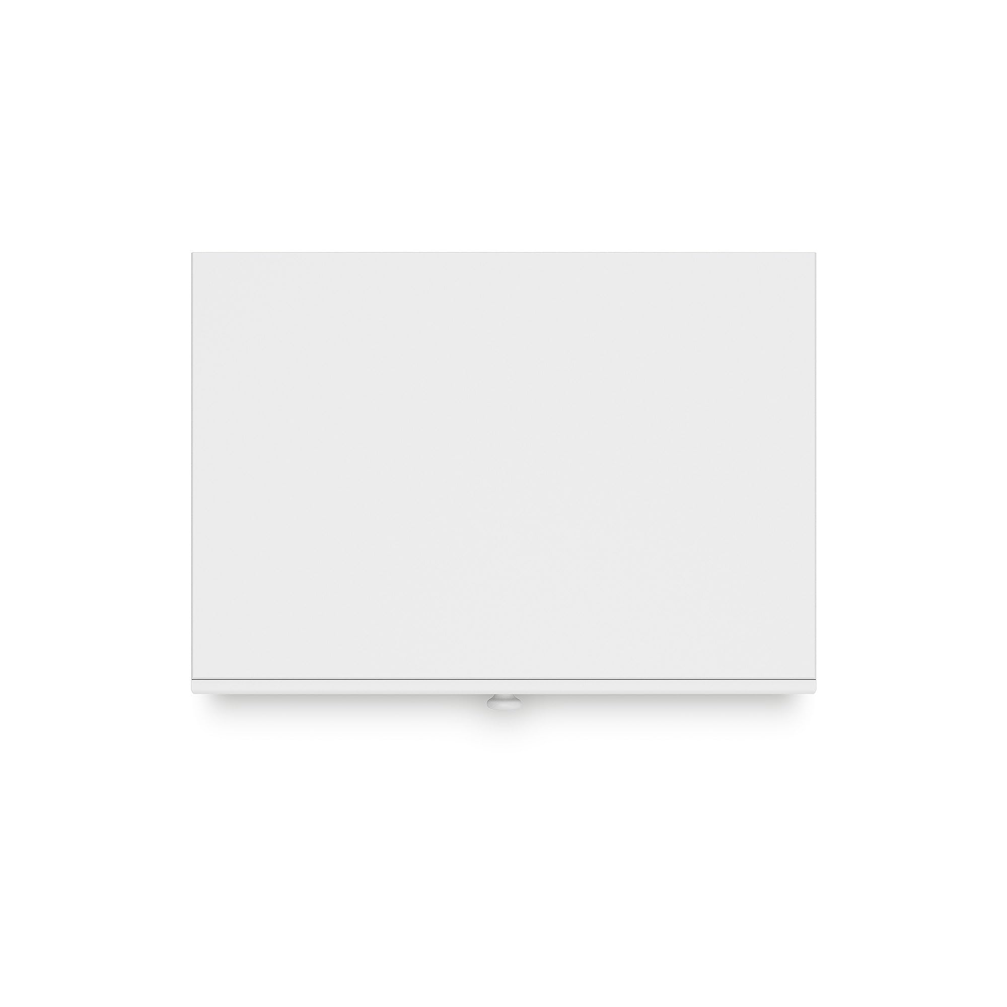 Mollviney Minimalist 2 Drawer Nightstand with USB Ports, White