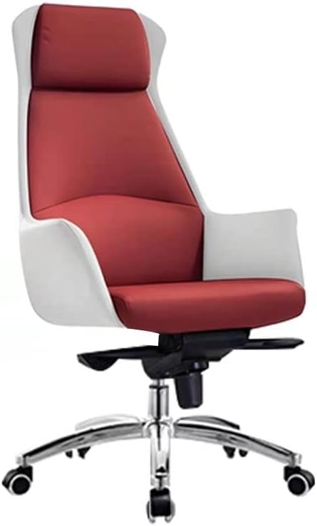 Modern Style Swivel Office Chair with Wheels/Armrests Chrome Metal Frame Modern