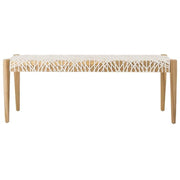 Home Collection Bandelier Natural Teak Wood/ Off-White