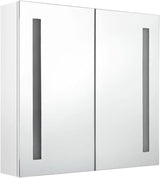 LED Bathroom Mirror Cabinet Shining White 24.4"x5.5"x23.6"-65241026