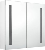LED Bathroom Mirror Cabinet Shining White 24.4"x5.5"x23.6"-65241026