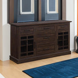 Sideboard Buffet Console Table, Versatile Media Cabinet with Drawers and Adjustable Shelves - 58 Inch - Astorga (Espresso)