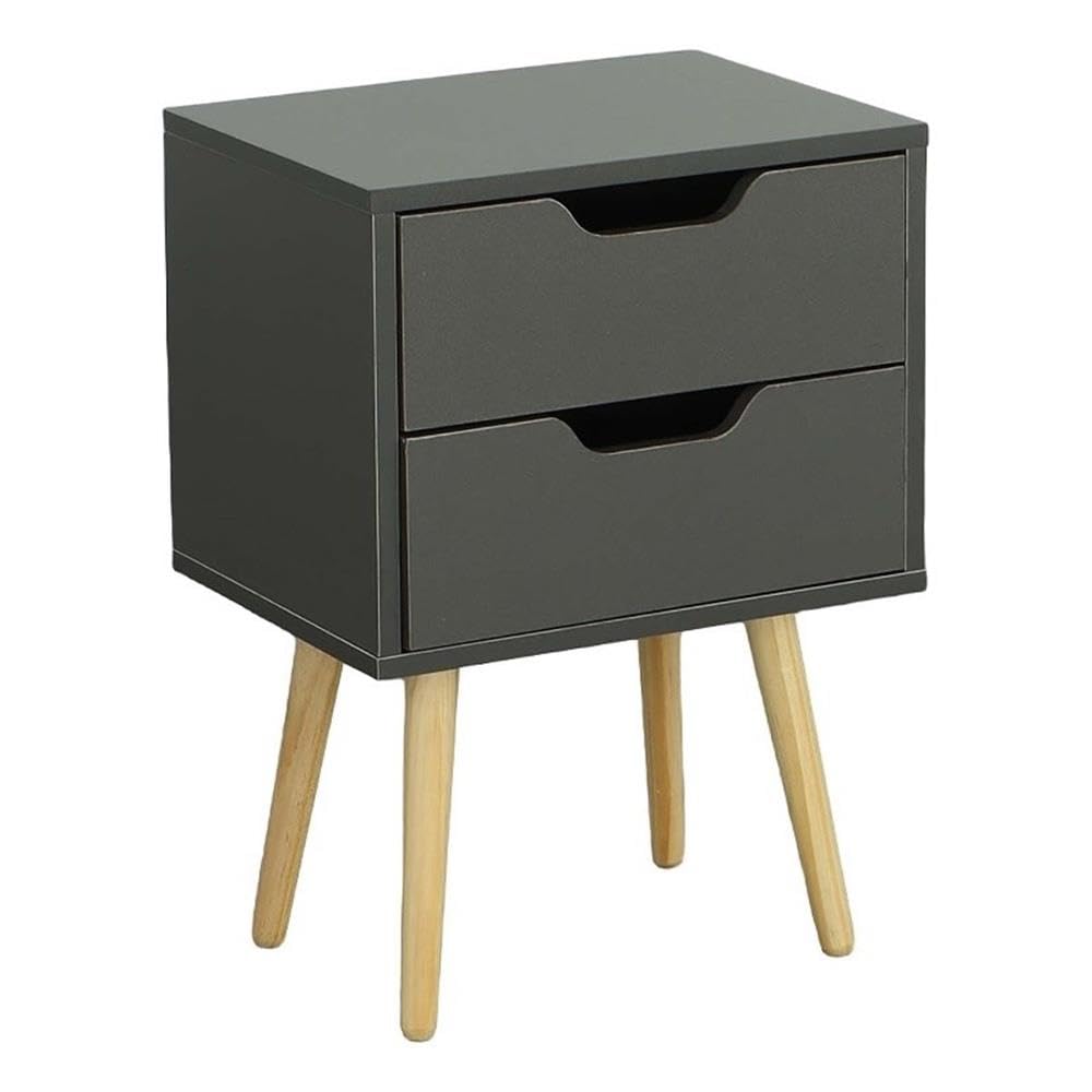 Gray Dreamy Two Drawer Nightstand