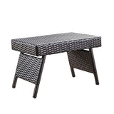 Savana 3Pc Outdoor Wicker Lounge with Water Resistant Cushions & Coffee Table