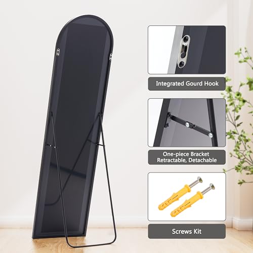 Arched Full Length Floor Mirror with Stand 59"x16"