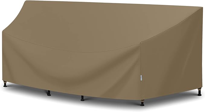 Outdoor Curved Sectional Sofa Cover, Heavy Duty Waterproof Patio Couch Cover