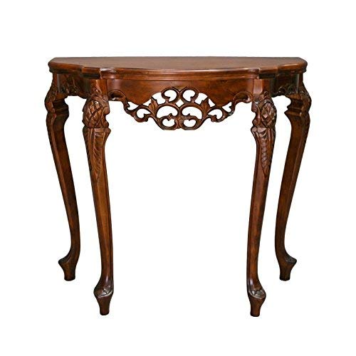 Furniture Piece Half Moon Wood Console Table, 0