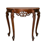 Furniture Piece Half Moon Wood Console Table, 0