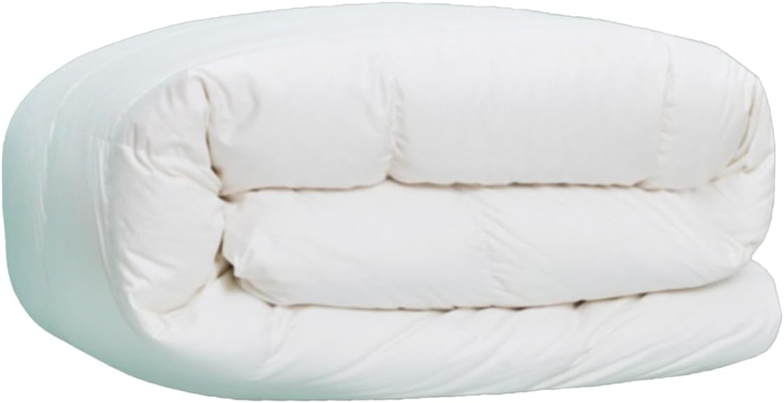 Feather Hungarian White Goose Down Comforter 750 Super Fill Power Fluffy 500 Thread Count Duvet