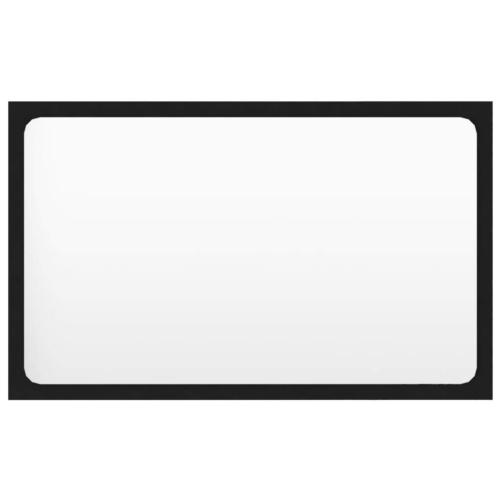 Engineered Wood Bathroom Mirror - Durable, Modern, and Stylish Black