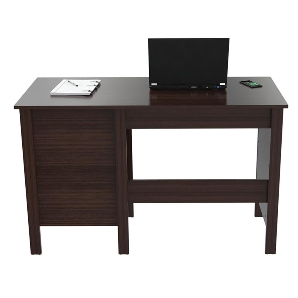 29.53" H x 47" W x 51.5" D, Espresso/Wenge Writing Desk