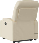 Fabric Power Lift Recliner Chair with 6-Point Vibration Massage - Stand up Assistance Wingback Armchair for Living Room