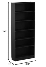 billy book case, Black Brown