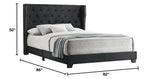 Panel Bed, Eastern King, Black