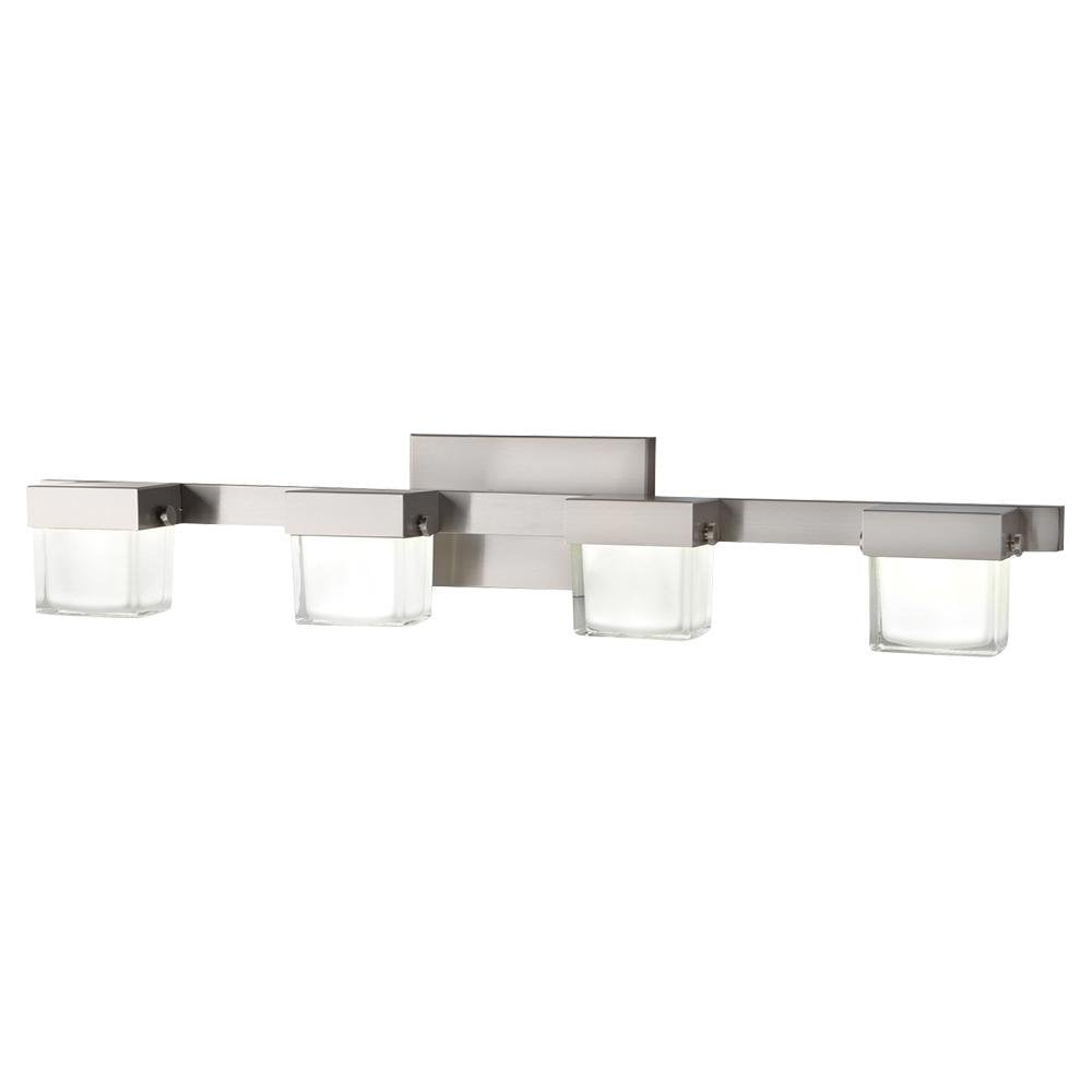 22814 40-Watt Equivalent 4-Light Brushed Nickel LED Vanity Light