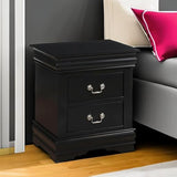 Louis Philippe Nightstand in Black