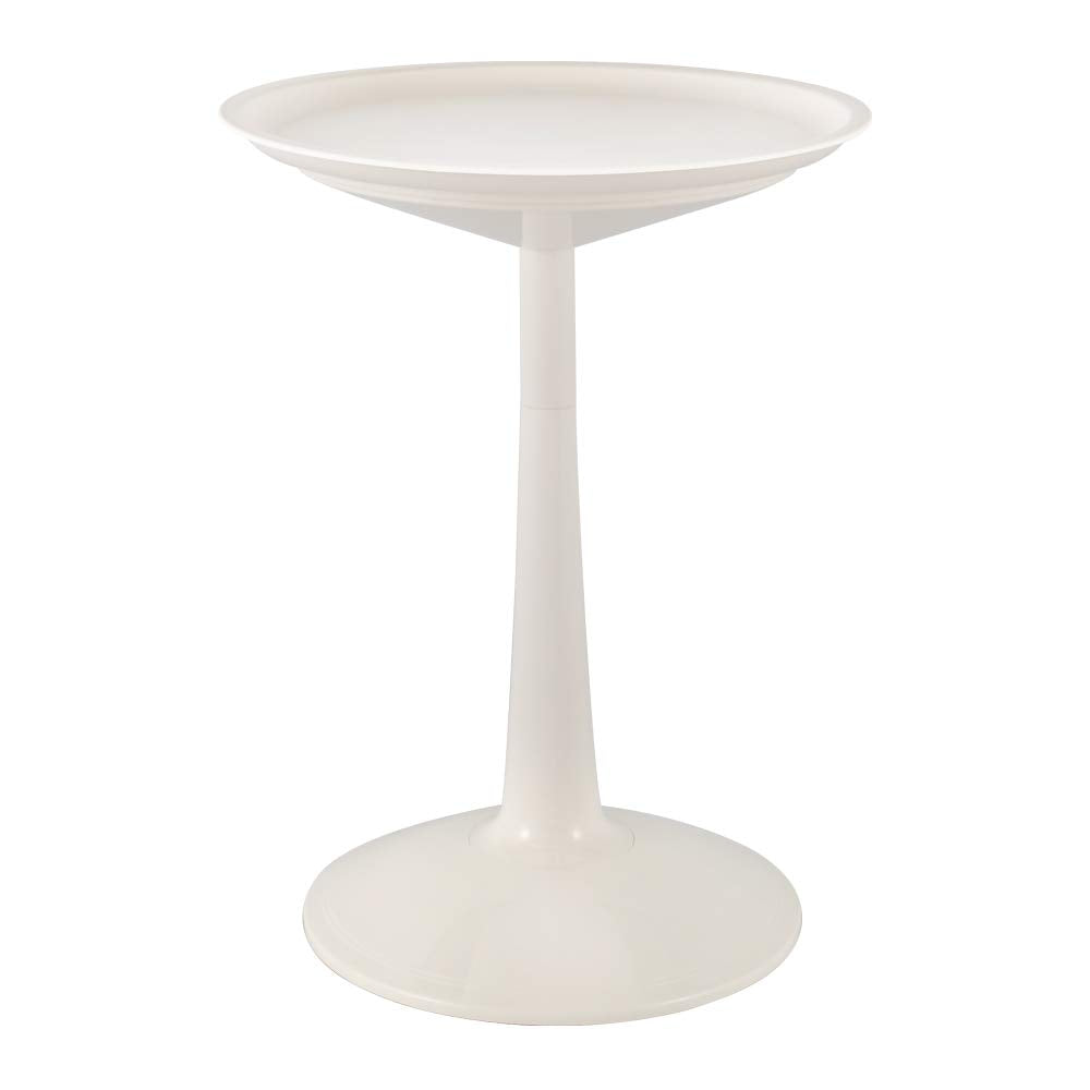 Sprout White Round Side Table