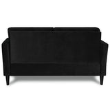 57" Small Loveseat, Velvet Love Seat, Small Couch for Small Spaces