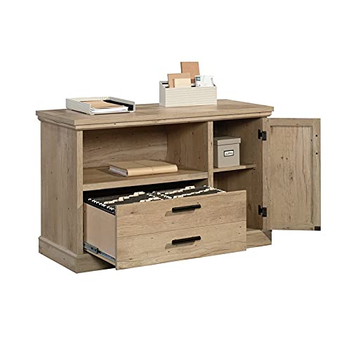 2-Piece Set with Executive Desk & Small Filing Cabinet Credenza