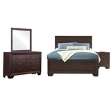 Kauffman California King Bed 4-Piece Set, Dark Cocoa