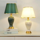 Bedside Table Remote Control Ceramic Table Lamp Living Room Room Decoration Home White