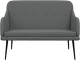 Comfy Loveseat Couch, Modern 2-Seater Sofa Loveseat, Small Loveseat Sofa, 2-Seater Bench for Living Room Bedroom Office, Dark Gray 43.3"x29.9"x31.5" Fabric,-324