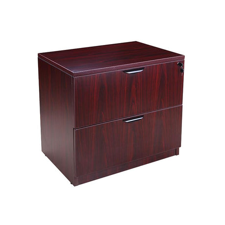 Holland 71" Executive U-Shape Desk with Lateral File Storage, Mahogany