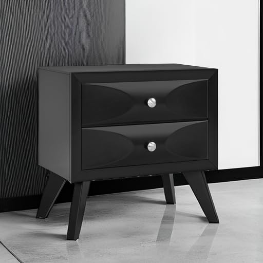 Nightstand with 2 Drawers, Almost Fully-Assembled Nightstand