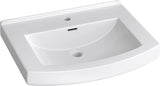 Otter Creek 24" Rectangular Vitreous China Pedestal Bathroom Sink