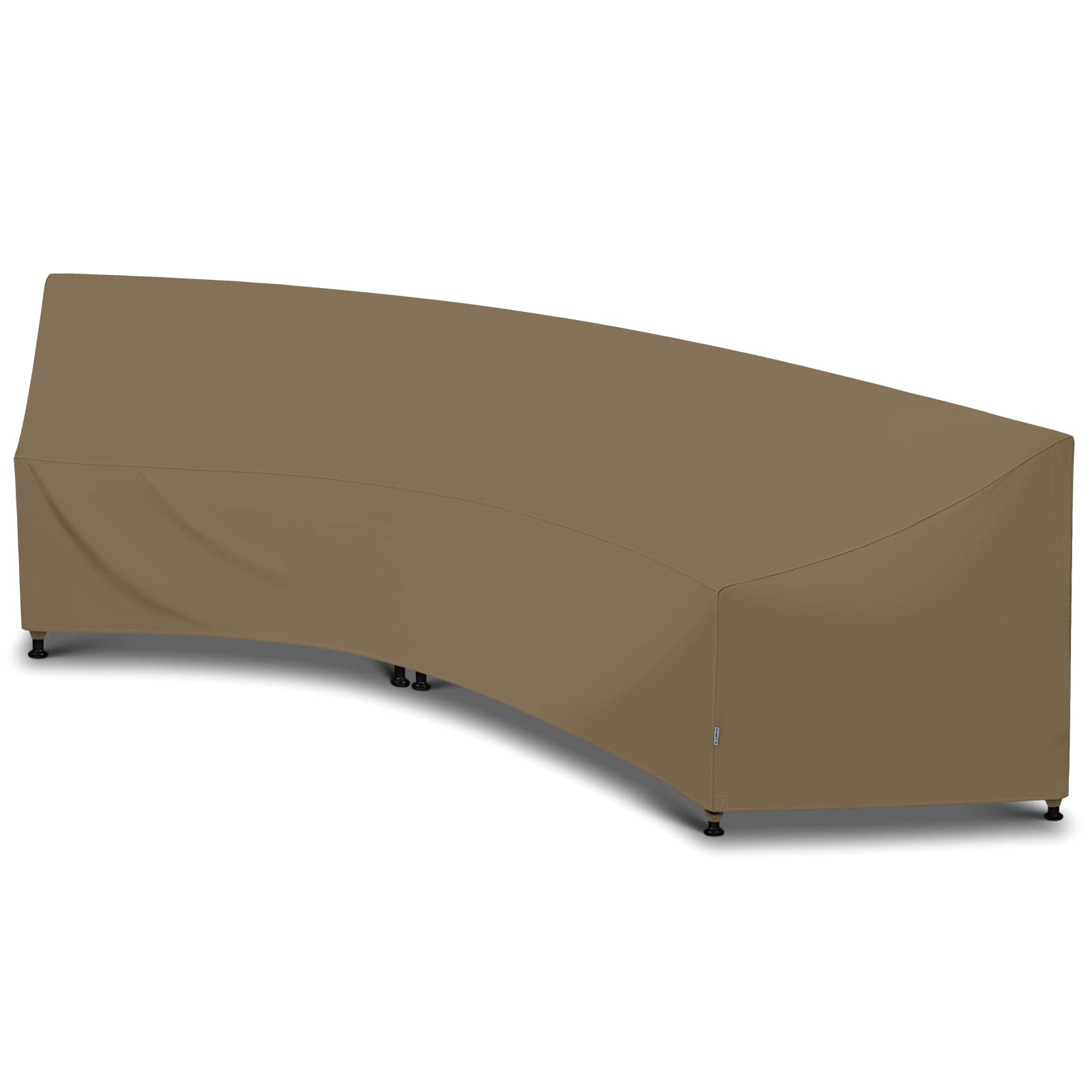 Outdoor Curved Sectional Sofa Cover, Heavy Duty Waterproof Patio Couch Cover